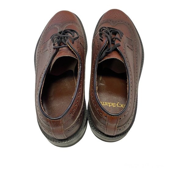 Vintage NWT Stacy Adams Brown Men’s Lace Up Dress Shoes Size 8.5 D main image 2